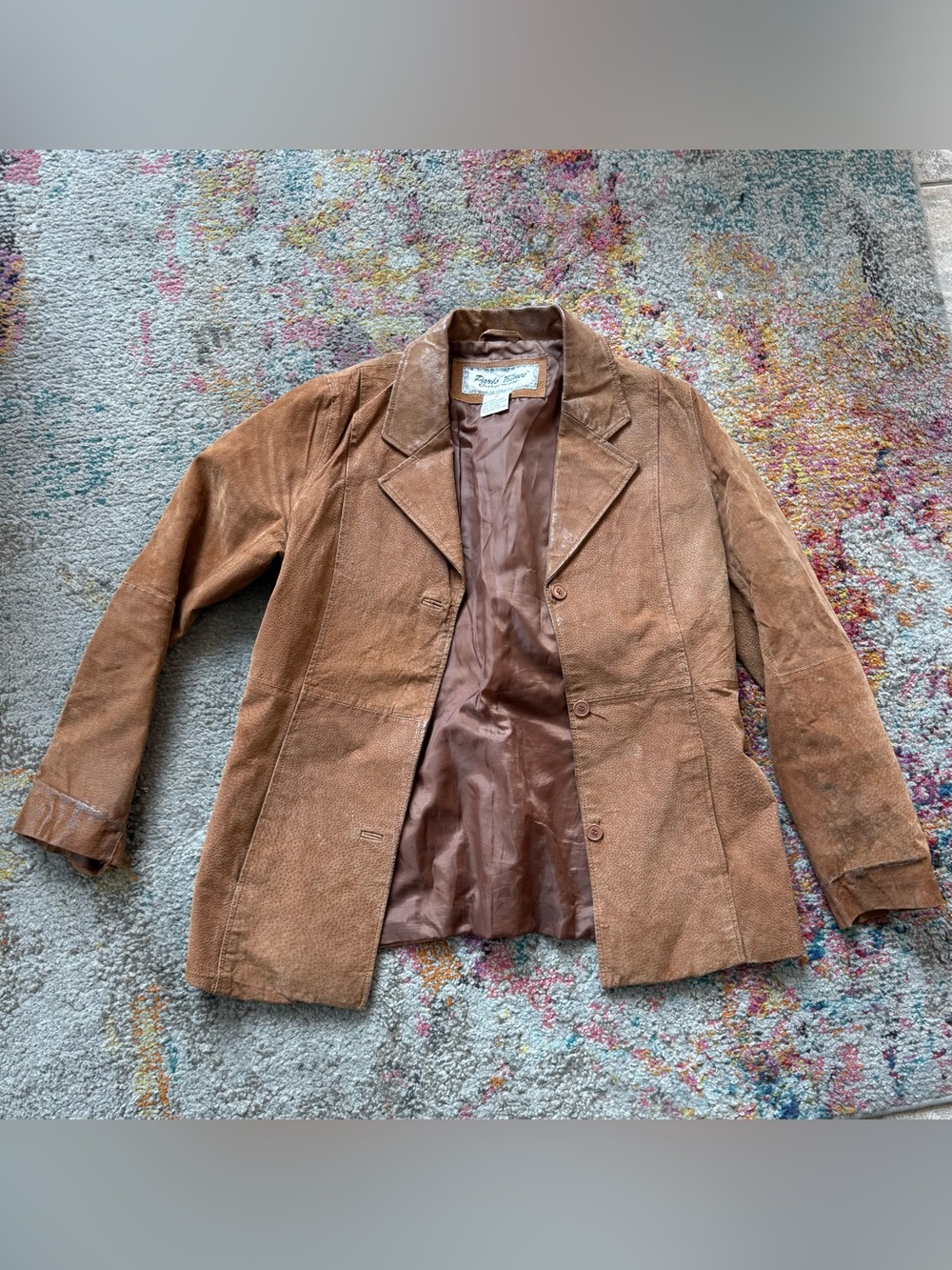 Paris Blues Brown Suede Blazer Jacket